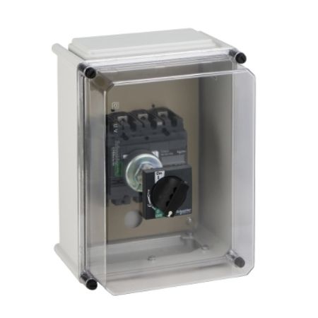 Picture of individual enclosure, Compact INS250, INS250, extended standard rotary handle, plastic, IP55