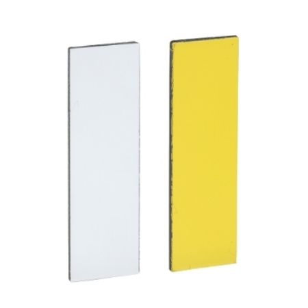 Picture of Blank legend, Harmony XB4, Harmony XB5, white yellow, 8x27mm, for holder 30x40mm, unmarked