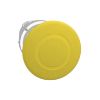 Picture of Mushroom push button head 40mm, Harmony XB4, metal, yellow, 22mm, latching push pull