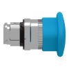 Picture of Head for non illuminated push button, Harmony XB4, blue mushroom 40mm, 22mm, latching, push-pull to release, unmarked
