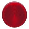 Picture of Head for pilot light, Harmony XB4, metal, red, 22mm, universal LED, grooved lens