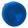 Picture of Head for pilot light, Harmony XB4, blue, 22mm, with grooved lens, universal LED