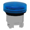Picture of Head for pilot light, Harmony XB4, blue, 22mm, with grooved lens, universal LED