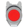 Picture of Push button flush mounted, Harmony XB4, metal, red, 30mm, spring return, unmarked, 1NC