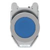 Picture of Push button flush mounted, Harmony XB4, metal, blue, 30mm, spring return, unmarked, 1NC