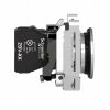 Picture of Pilot light, Harmony XB4,metal, white flush mounted, 30mm, universal LED, plain lens, 110...120V AC