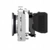 Picture of Pilot light, Harmony XB4,metal, white flush mounted, 30mm, universal LED, plain lens, 110...120V AC