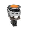 Picture of Pilot light, Harmony XB4,metal, orange flush mounted, 30mm, universal LED, plain lens, 110...120V AC