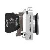 Picture of Pilot light, Harmony XB4,metal, white flush mounted, 30mm, universal LED, plain lens, 230...240V AC