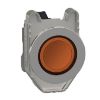 Picture of Pilot light, Harmony XB4,metal, orange flush mounted, 30mm, universal LED, plain lens, 230...240V AC
