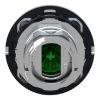 Picture of Flush mounted push button head, Harmony XB4, metal, green, 30mm, spring return, marked START