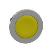 Picture of Flush mounted push button head, Harmony XB4, metal, yellow, 30mm, spring return, unmarked