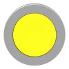 Picture of Flush mounted push button head, Harmony XB4, metal, yellow, 30mm, spring return, unmarked