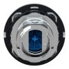 Picture of Flush mounted push button head, Harmony XB4, metal, blue, 30mm, spring return, unmarked