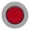 Picture of Head for illuminated push button, Harmony XB4, metal, red flush mounted, 30mm, universal LED, unmarked