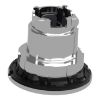 Picture of Head for illuminated push button, Harmony XB4, metal, orange flush mounted, 30mm, universal LED, unmarked