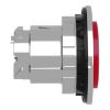 Picture of Head for illuminated push button, Harmony XB4, metal, red projecting, 30mm, universal LED, push-push, unmarked