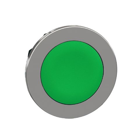 Picture of Head for non illuminated push button, Harmony XB4, flush mounted green flush caps pushbutton push