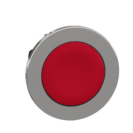 Picture of Head for non illuminated push button, Harmony XB4, flush mounted red flush caps pushbutton push