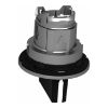 Picture of Head for selector switch, Harmony XB4, black handle, flush, 30mm, 3 positions, spring return