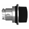 Picture of Head for selector switch, Harmony XB4, black handle, flush, 30mm, 3 positions, spring return