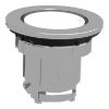 Picture of Head for pilot light, Harmony XB4, flush mounted, white, 30mm, with plain lens, universal LED