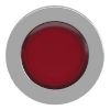 Picture of Head for illuminated push button, Harmony XB4, metal, red flush, 30mm, spring return, universal LED, unmarked