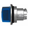 Picture of Head for illuminated selector switch, Harmony XB4, metal, blue handle, flush mounted, 30mm, universal LED, 3 positions