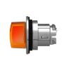 Picture of Head for illuminated selector switch, Harmony XB4, metal, orange handle, 30mm, universal LED, 2 positions