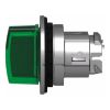 Picture of Head for illuminated selector switch, Harmony XB4, metal, green handle, 30mm, universal LED, 3 positions, left to center