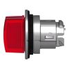 Picture of Head for illuminated selector switch, Harmony XB4, metal, red handle, 30mm, universal LED, 3 positions, right to center