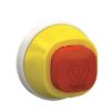 Picture of Antimicrobial Emergency stop head, Harmony XB5, plastic, red, 22mm, trigger latching turn to release, red