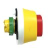 Picture of Antimicrobial Illuminated emergency stop head, Harmony XB5, plastic, red, 22mm, trigger latching turn to release, red LED, 24V AC DC
