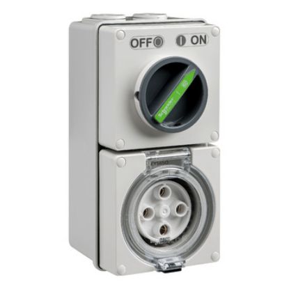 Picture of Easy56, Switched Socket, 4 Pin, 32A, 500V