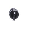Picture of Monolithic selector switch, Harmony XB7, plastic, black, 22mm, stay put, 2 positions, stay put, 1NO+1NC