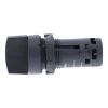 Picture of Monolithic selector switch, Harmony XB7, plastic, black, 22mm, stay put, 2 positions, stay put, 1NO+1NC