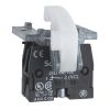 Picture of Single contact block, Harmony XAC, spring return, screw clamp terminal, 1NC