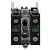 Picture of Selector switch, Harmony XB4, metal, black, 22mm, 3 positions, stay put, 2NO