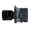 Picture of Selector switch, Harmony XB4, metal, black, 22mm, 3 positions, stay put, 2NO