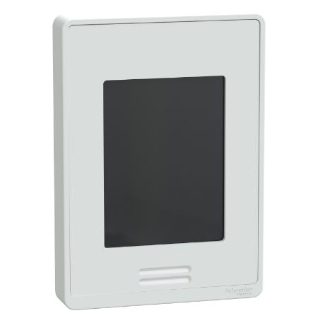 Picture of Line-Voltage Fan Coil Room Controller: BACnet MS/TP, RH sensor & control, PIR motion sensor, White Case/Fascia