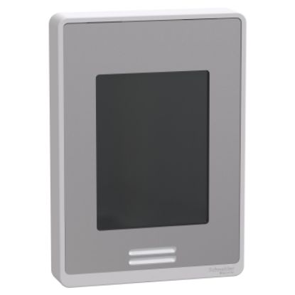 Picture of Line-Voltage Fan Coil Room Controller: BACnet MS/TP, RH sensor & control, PIR motion sensor, Silver Case/Fascia