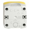 Picture of Harmony XALD XALK, Control station, plastic, yellow, 1 red mushroom head push button Ø40, emergency stop push-pull 1 NC, unmarked