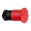 Picture of Head for emergency switching off push button, Harmony XAC, red mushroom 40mm, latching turn to release, unmarked