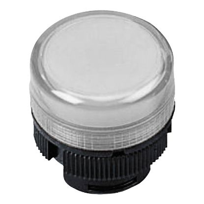 Picture of Head for pilot light, Harmony XAC, for incandescent bulb, plastic, white cap, 22mm