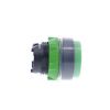 Picture of Head for non illuminated push button, Harmony XB5, plastic, projecting, green, 22mm, spring return, booted, unmarked