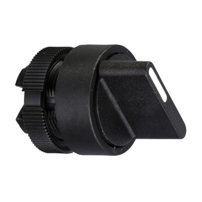 Picture of Selector switch, Harmony XAC, plastic, black handle, 22mm, 3 positions, unmarked