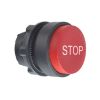 Picture of Projecting push button head 40mm, Harmony XB5, plastic, red, 22mm, spring return, marked STOP