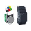 Picture of Harmony XB5R, Wireless and batteryless package, Wireless metal 22mm black pushbutton, non configurable receiver, 24V DC