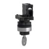 Picture of Complete selector switch, Easy Harmony XA2, plastic, black, 22mm, key 455, 2 positions, stay put, 1NO