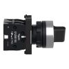 Picture of Complete selector switch, Easy Harmony XA2, plastic, black, 22mm, 2 positions, stay put, 1NO + 1NC
